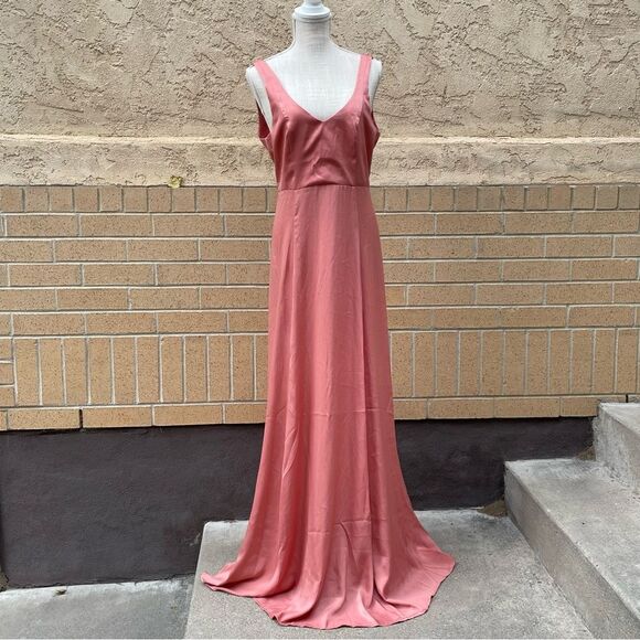 Show Me Your Mumu Jenn Maxi Bridesmaid V-Back Women's Dress Wedding (Size M) - Picture 5 of 11